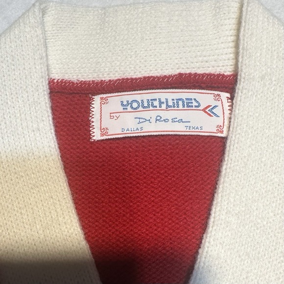 Rare Vintage Arkansas Razorback V Neck Womens Knit Sweater Size Med Made In USA - Picture 2 of 8